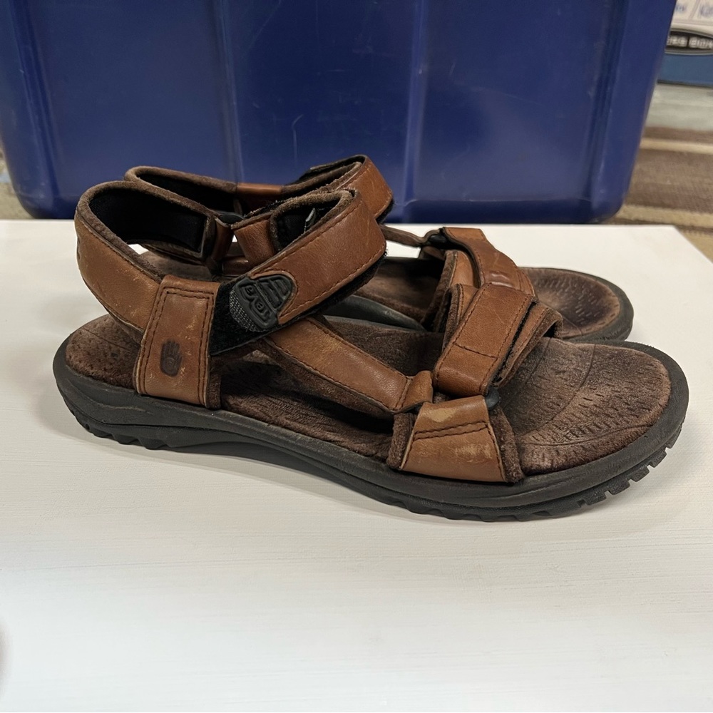 Teva Women's Brown Leather Sandals Size 8